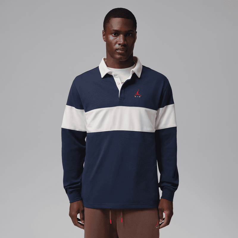Jordan Brooklyn Men's Long-Sleeve Polo 'Navy/Sail'