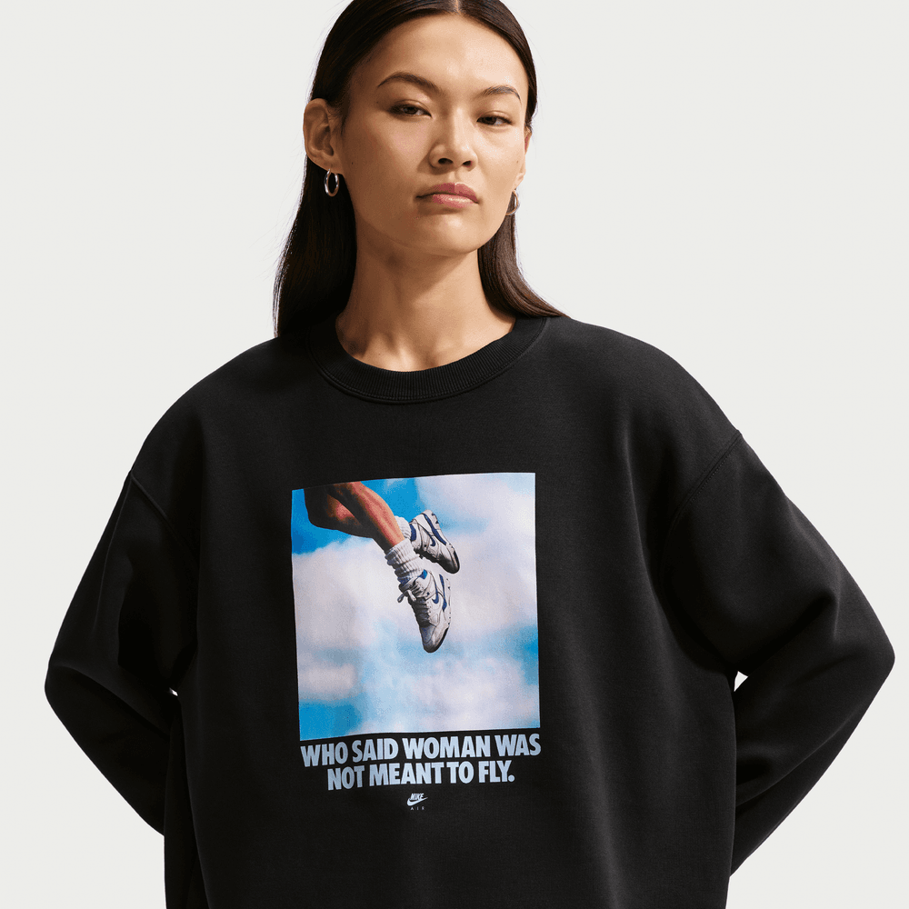 Nike Women Phoenix Fleece Oversized Photo Sweatshirt 'Black'