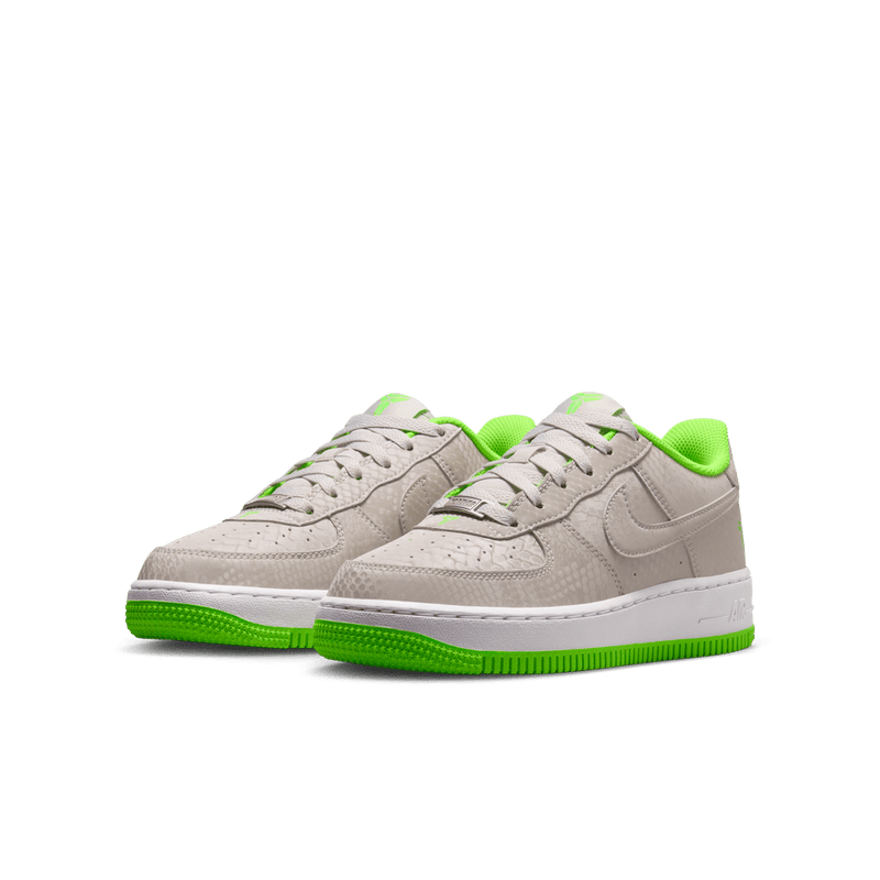 Kobe Bryant Nike Air Force 1 Low Big Kids' Shoes (GS) 'Vast Grey/Electric Green'
