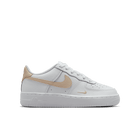 Nike Air Force 1 Big Kids' Shoes (GS) 'White/Rattan'