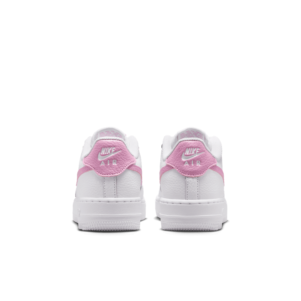 Nike Air Force 1 Big Kids' Shoes (GS) 'White/Magenta'