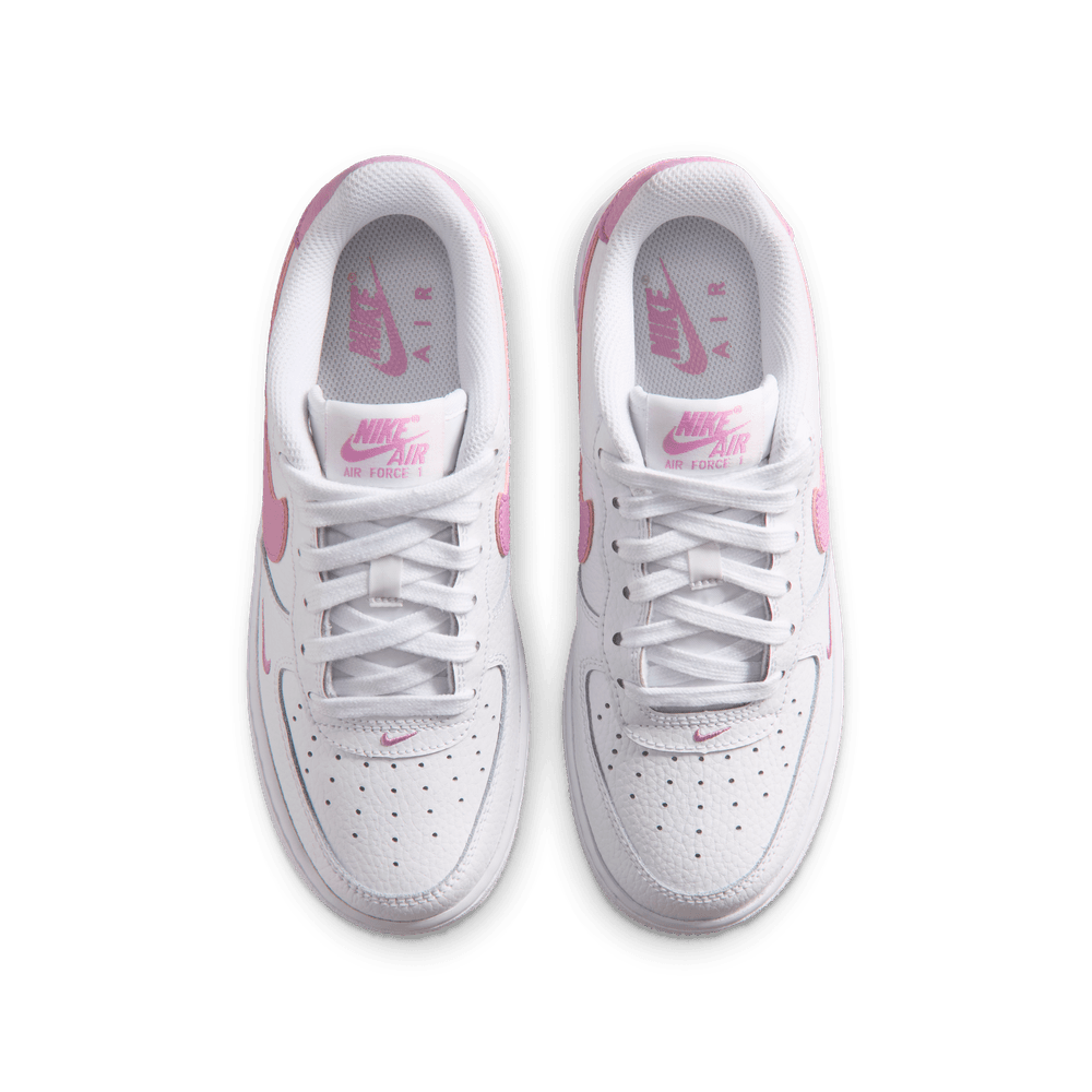 Nike Air Force 1 Big Kids' Shoes (GS) 'White/Magenta'