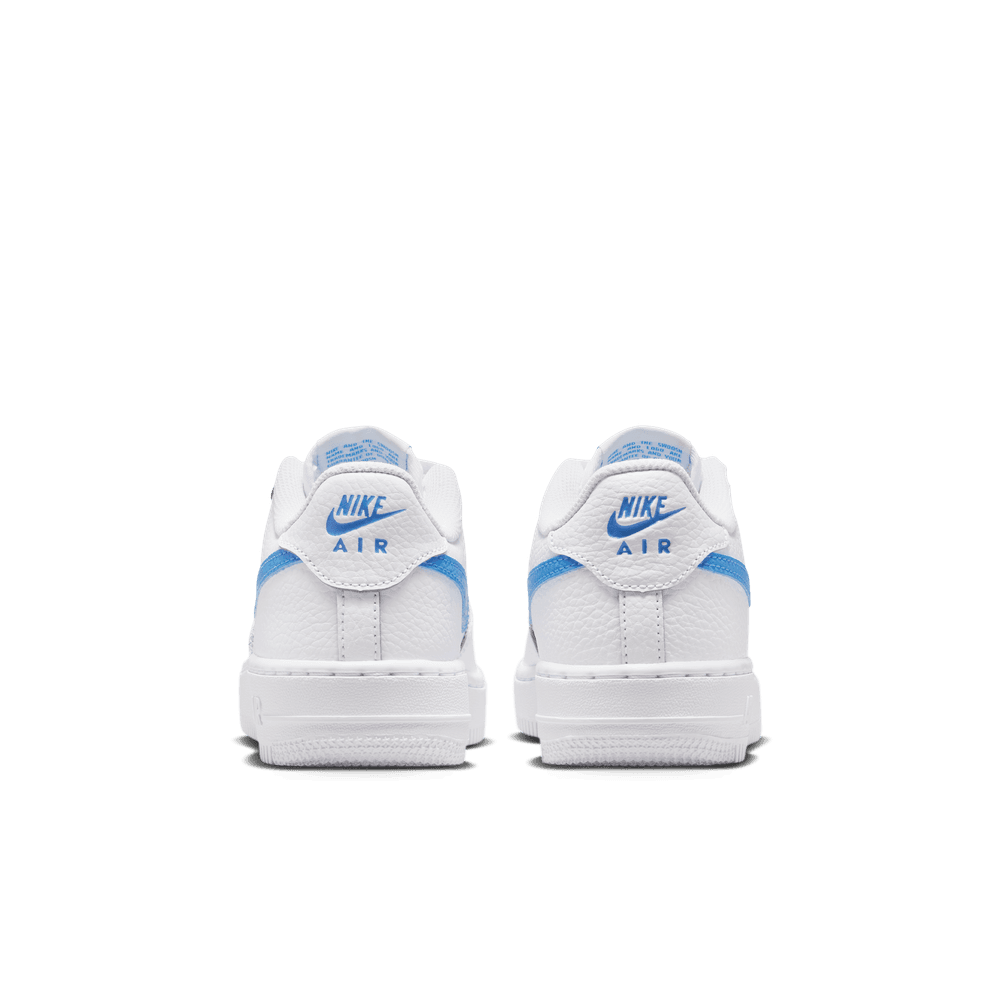 Nike Air Force 1 Big Kids' Shoes (GS) 'White/Blue'
