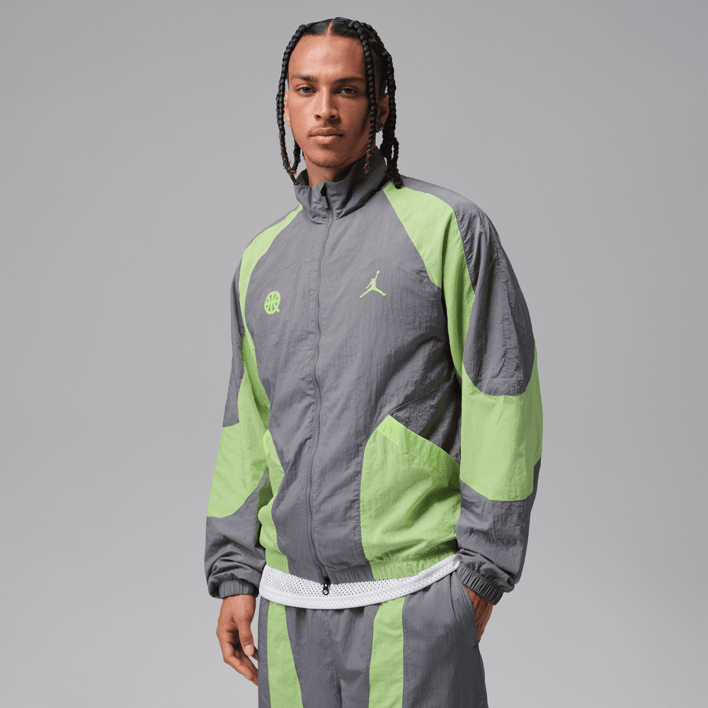 Jordan Sport Quai 54 Men's Jacket 'Gunsmoke/Key Lime'