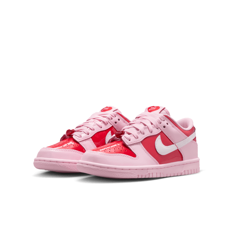 Nike Dunk Low Big Kids' Shoes (GS) 'Pink Foam/White/Crimson'