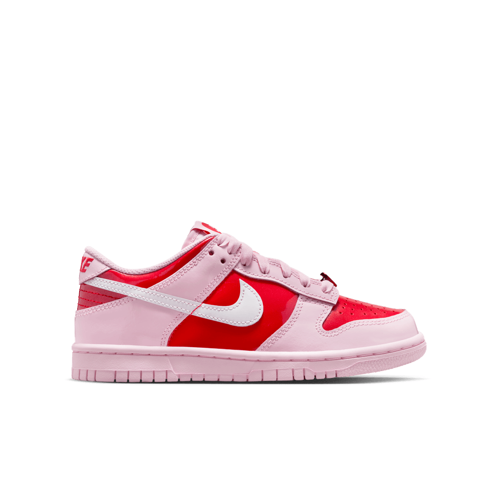 Nike Dunk Low Big Kids' Shoes (GS) 'Pink Foam/White/Crimson'