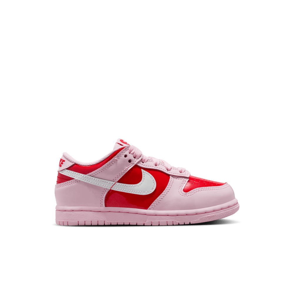Nike Dunk Low Little Kids' Shoes (PS) 'Pink/White/Crimson'