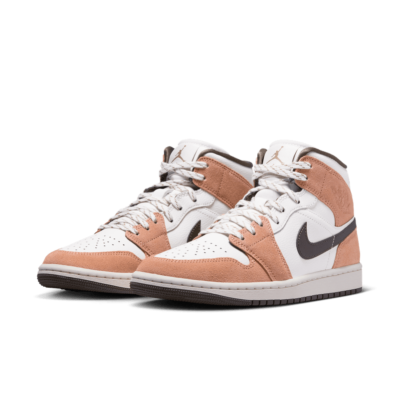 Jordan 1 Mid Women's Shoes 'Sail/Hazel/Cognac'