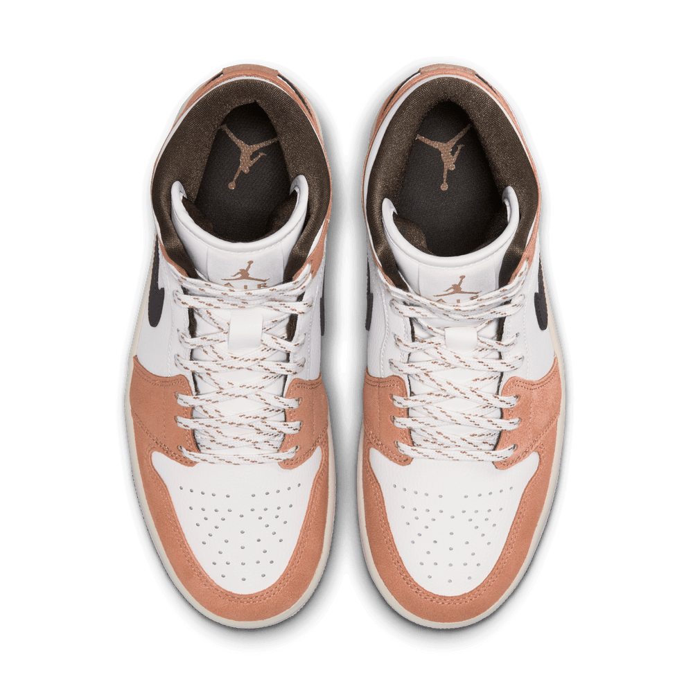 Jordan 1 Mid Women's Shoes 'Sail/Hazel/Cognac'