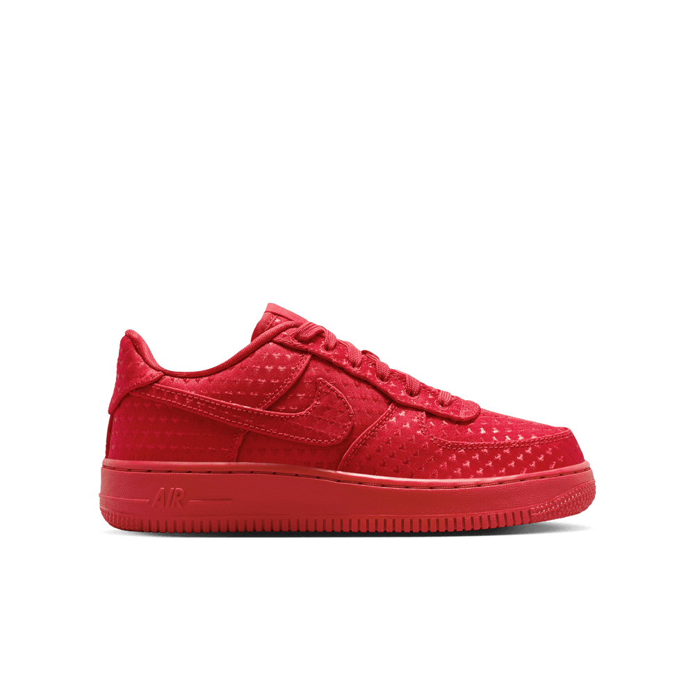 Nike Air Force 1 Big Kids' Shoes (GS) 'Red/Black'