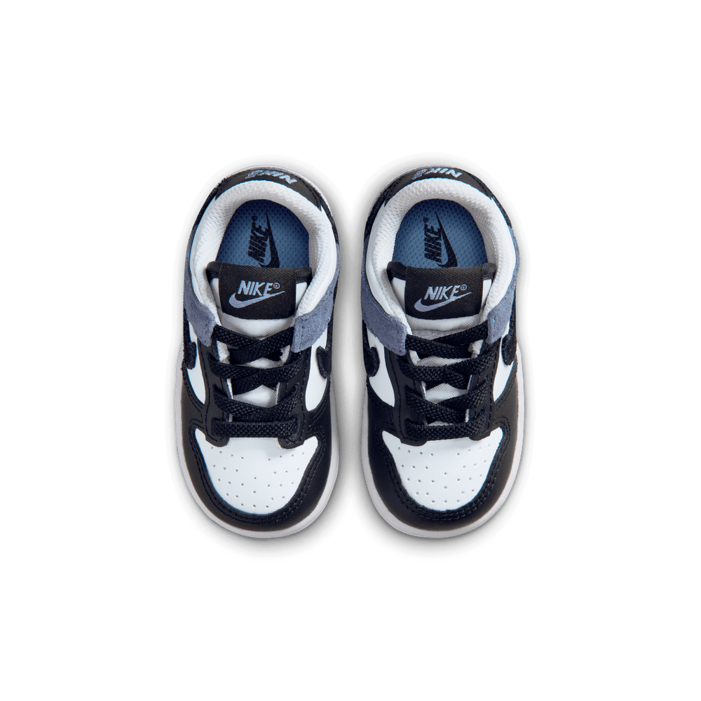 Nike Dunk Low Essential+ Baby/Toddler Shoes (TD) 'White/Black/Indigo'