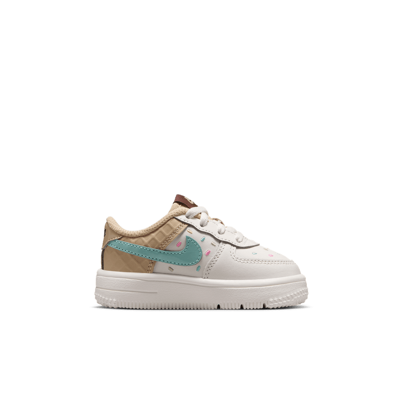 Nike Force 1 Low Baby/Toddler Shoes (TD) 'Sail/Multi/Sesame'