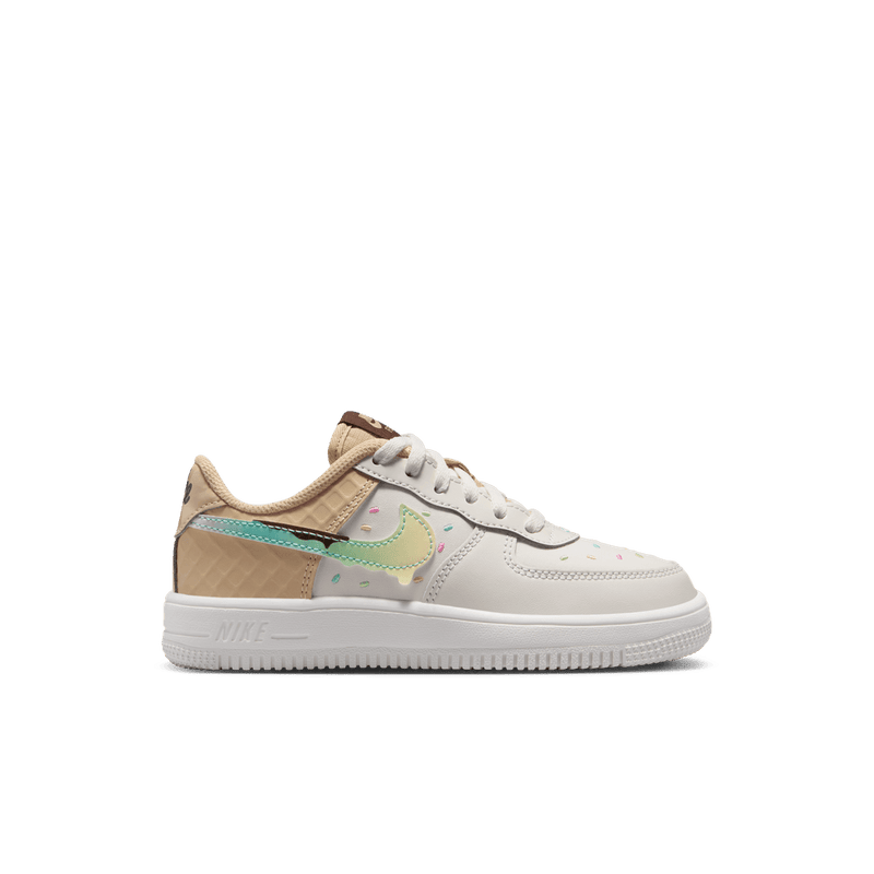 Nike Force 1 Low Little Kids' Shoes (PS) 'Sail/Multi/Sesame'