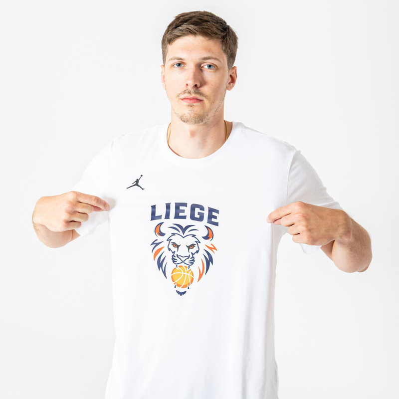 Jordan Liège Basketball T-Shirt  'White'
