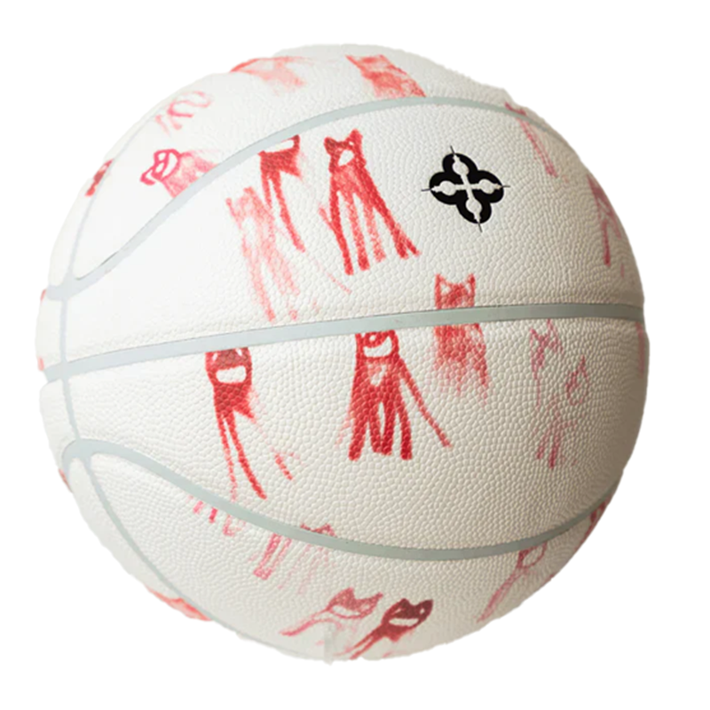 Comrade Wolfpack Berlin Premium Basketball Size 7 'White/Orange' basketball