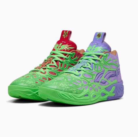 Puma LaMelo Ball MB.04 (GS) "TMNT R&D" 'Green/Purple/Red'