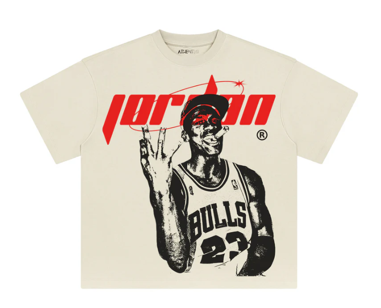 Athentiq Jordan Y2K T-Shirt 'Cream'