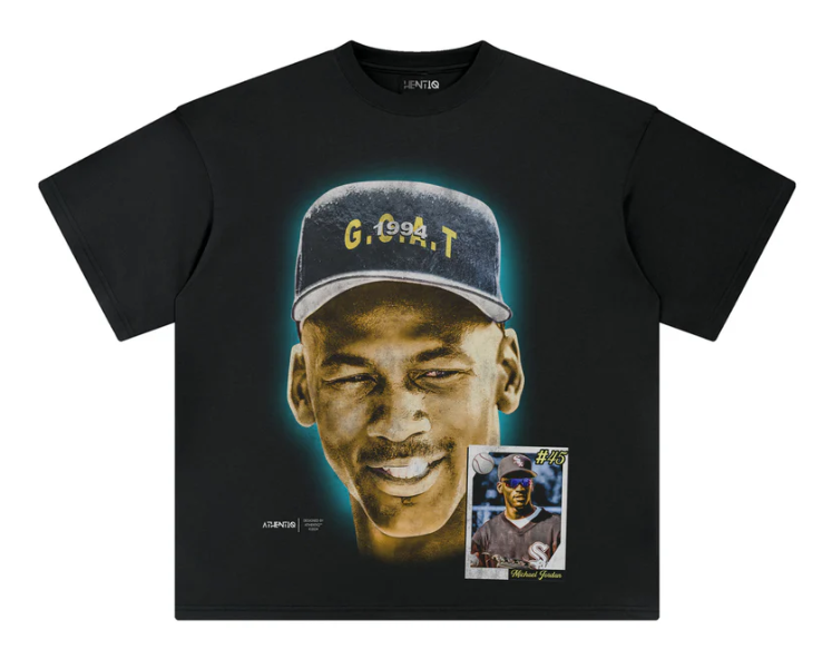 Athentiq Jordan Big Face V3 T-Shirt 'Black'