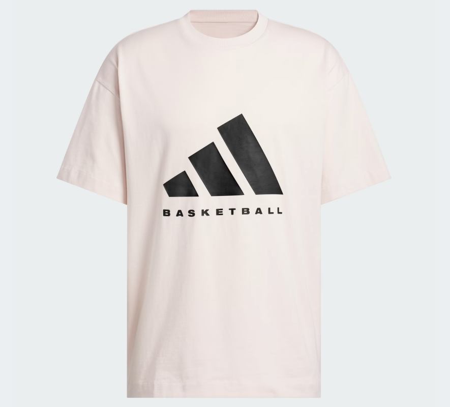 Adidas Basketball T-Shirt 'Putty Mauve'