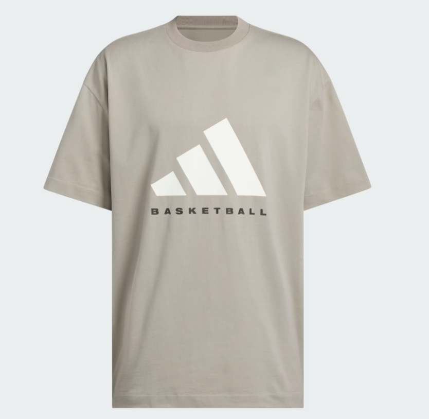 Adidas Basketball T-Shirt 'Beige'