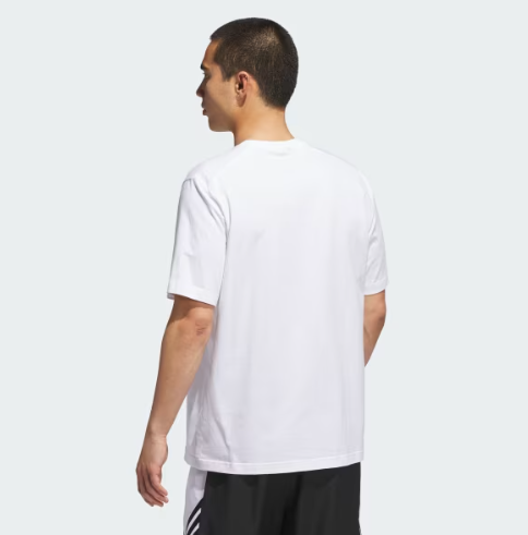 Adidas Basketball Graphic Tee 'White'