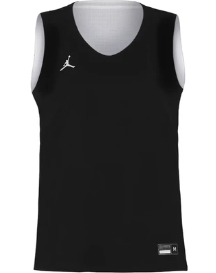 Mens Jordan Team25 Basketball Stock Reversible Jersey 'Black/White'