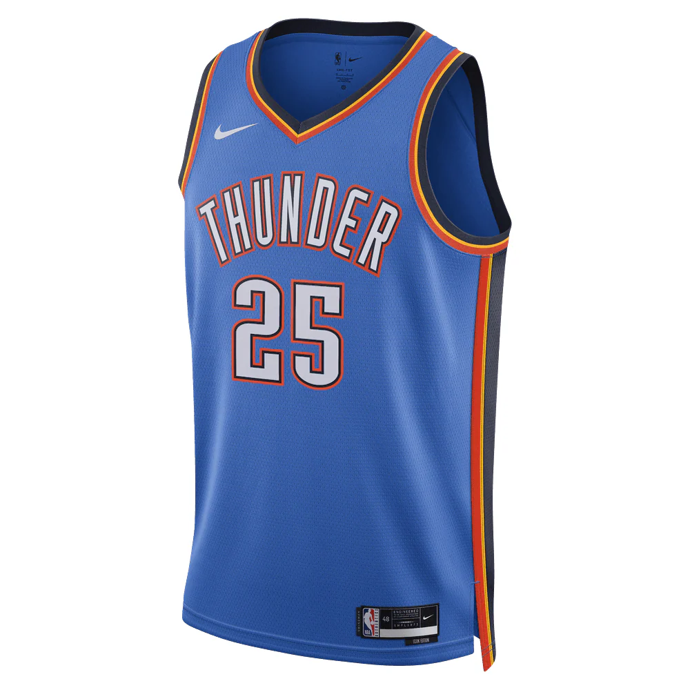 Ajay Mitchell NBA Oklahoma City Thunder Icon Edition Kids Jersey 'Blue'