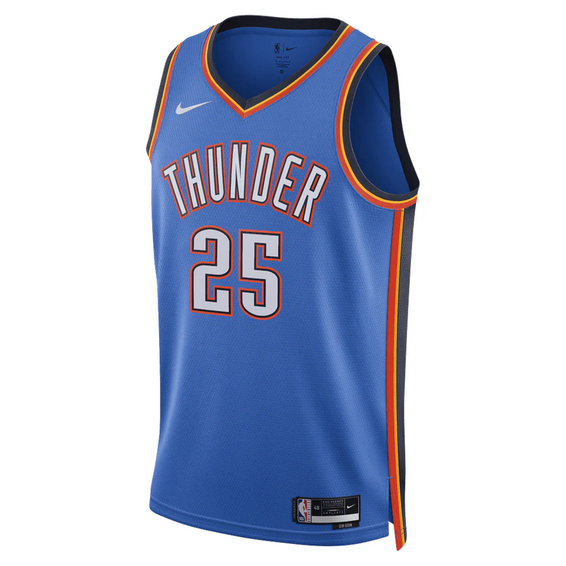 Ajay Mitchell NBA Oklahoma City Thunder Icon Edition Kids Jersey 'Blue'