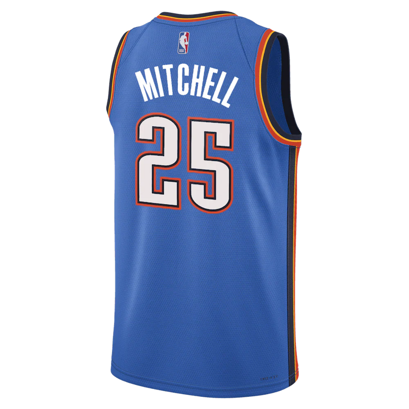 Ajay Mitchell NBA Oklahoma City Thunder Icon Edition Kids Jersey 'Blue'