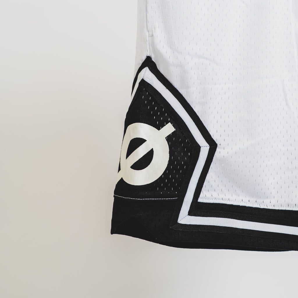 KLOVR Mesh Basketball Shorts 'White/Black'