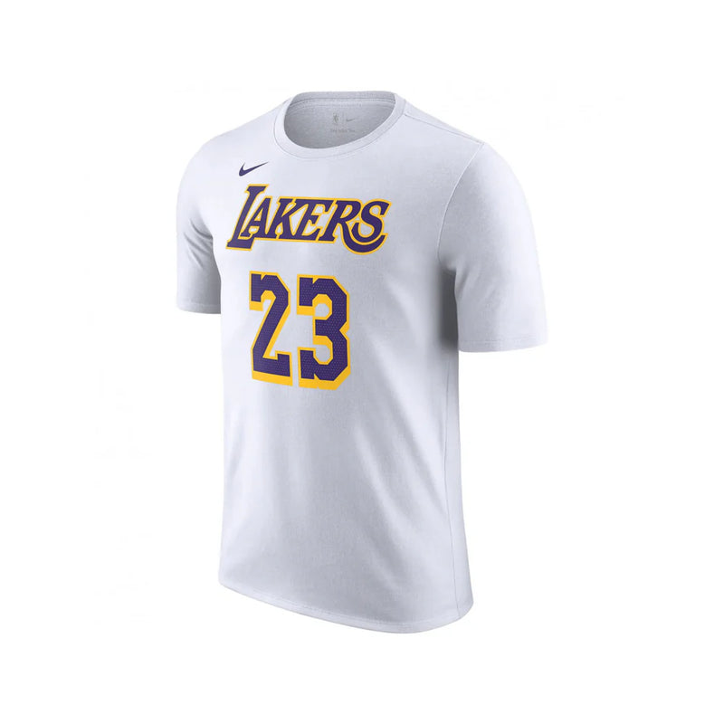 Los Angeles Lakers LeBron James Kids Nike Name & Number T-Shirt 'White'