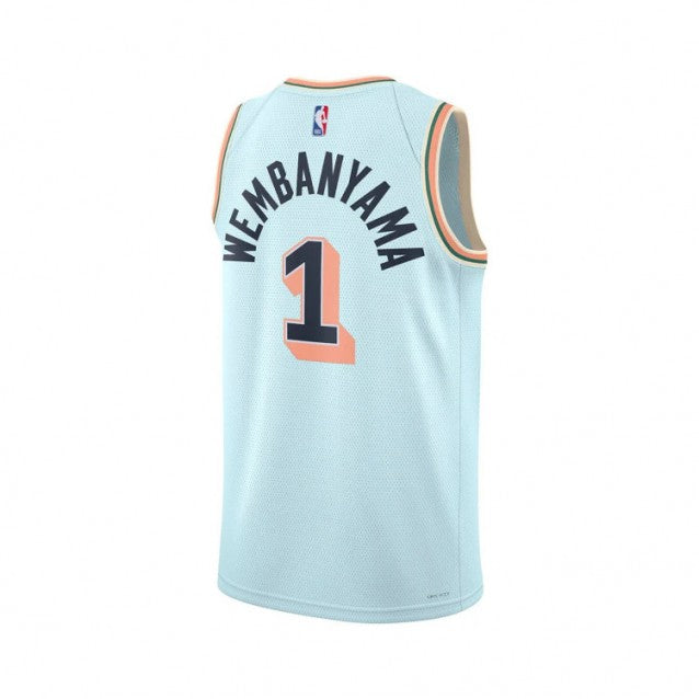 Nike Victor Wembanyama San Antonio Spurs City Edition Boys Jersey 'Glacier Blue'