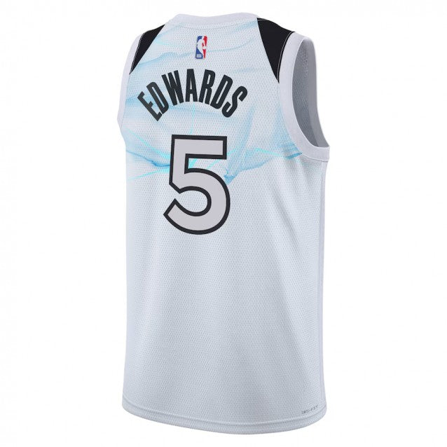 Nike Anthony Edwards Minnesota Timberwolves City Edition Boys Jersey 'White'