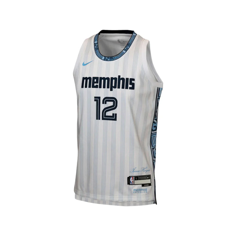 Nike NBA City Edition Swingman Ja Morant Memphis Grizzlies Kids Jersey 'White'