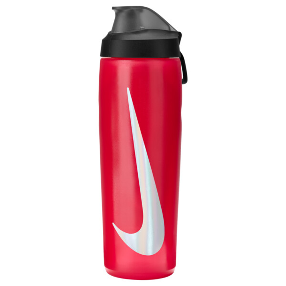 Nike Refuel Bottle Locking Lid 24 Oz 'University Red/Black/Silver Iridescent'