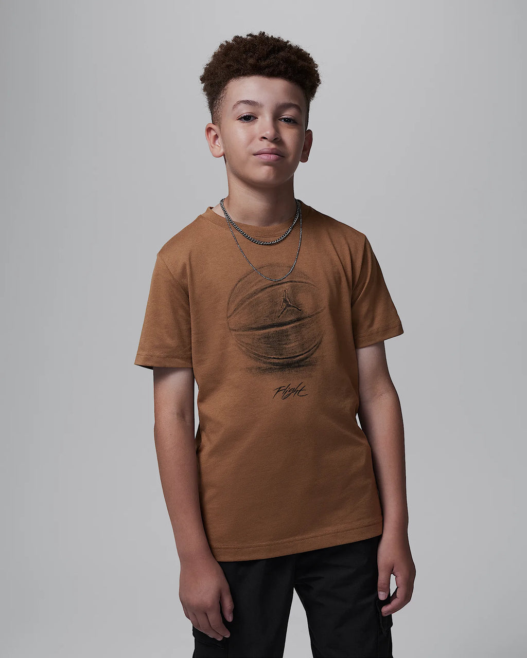 Jordan Big Kids' Game of Flight T-Shirt 'Brown'