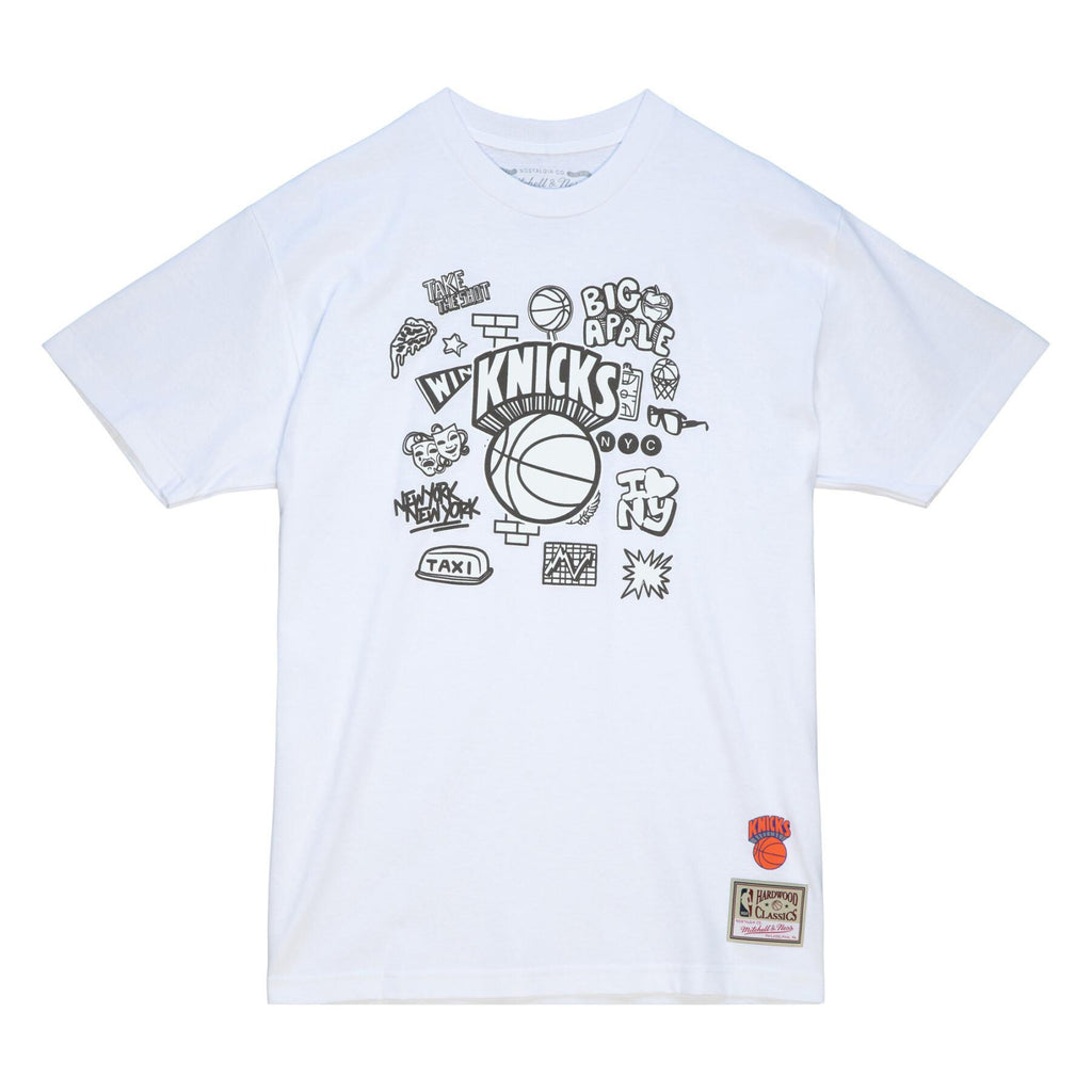 NBA New York Knicks Doodle Tee ‘White’