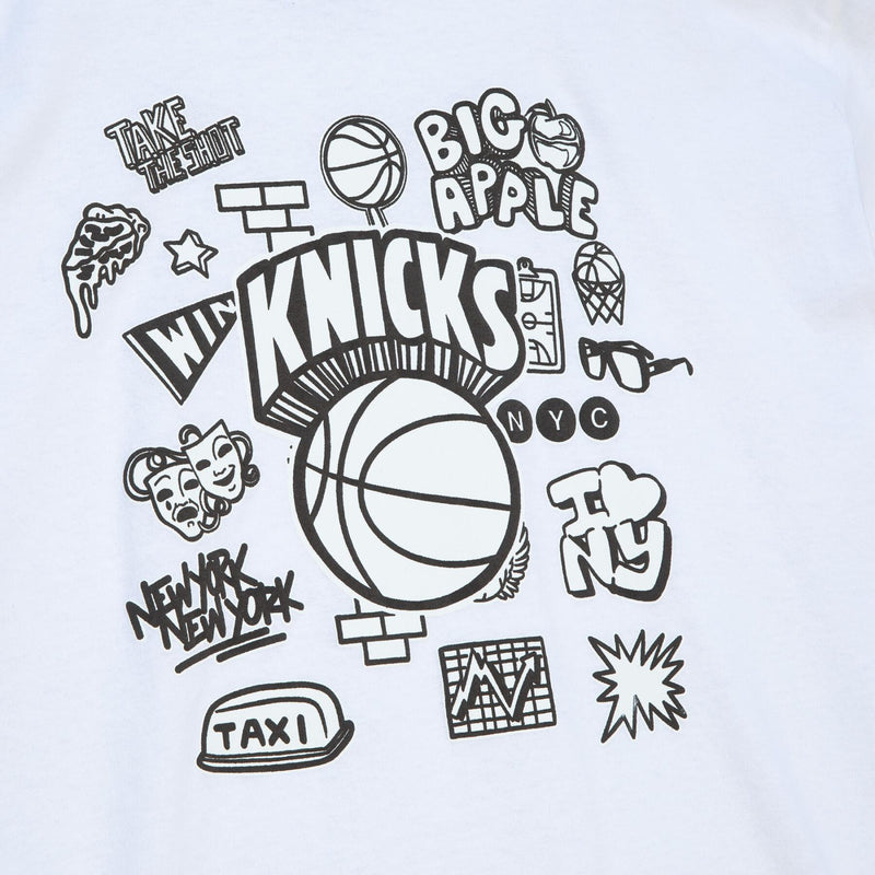 NBA New York Knicks Doodle Tee ‘White’