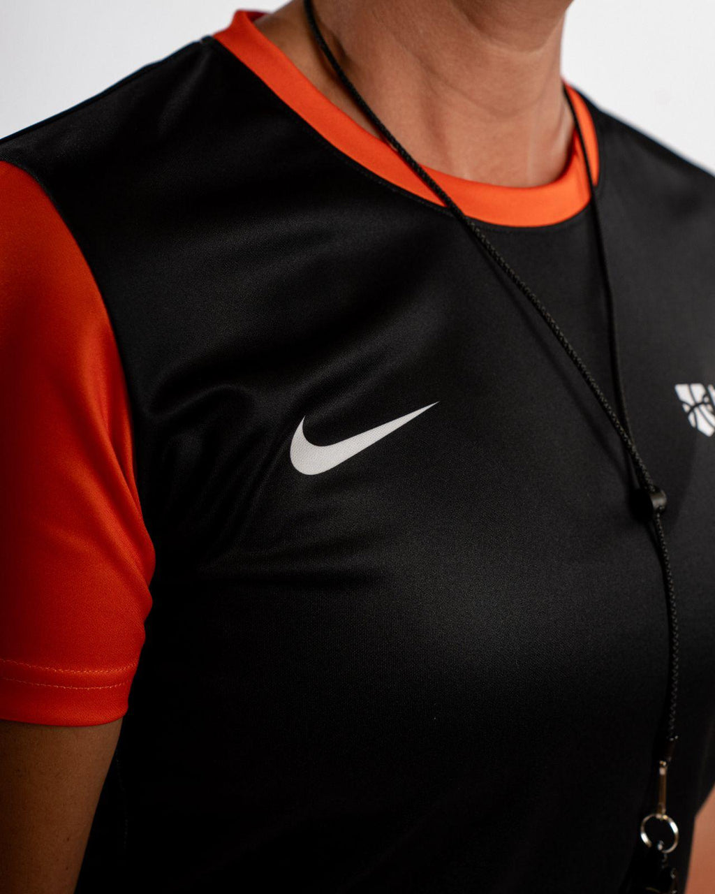 Basketbal.Vlaanderen Refspect Referee Shirt Women 'Black/Orange'