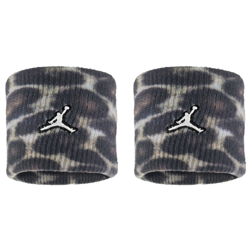 Jordan Dri-Fit Terry Wristbands 2Pk 'Printed Black/Black/White'