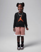Jordan Paris Saint-Germain Big Kids' Brooklyn Fleece Graphic Shorts 'Rust Pink/White'