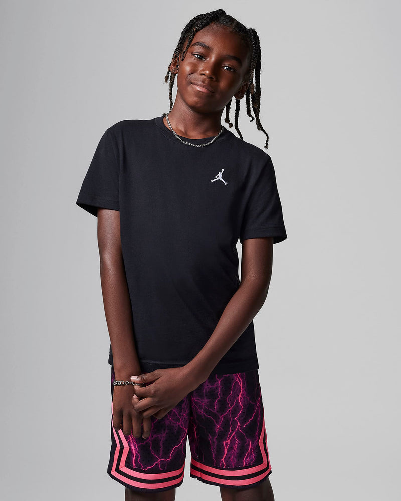 Jordan Big Kids' Jumpman Air Embroidered T-Shirt 'Black'