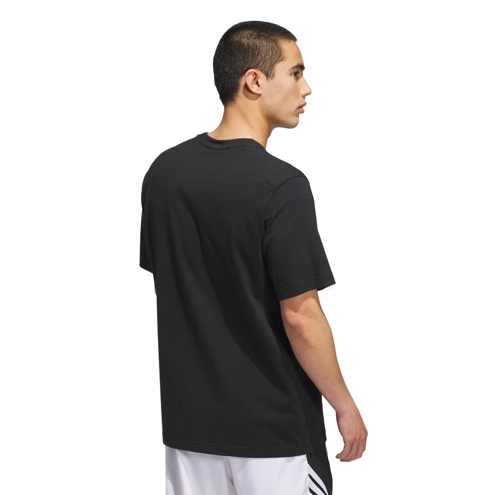 Adidas Basketball Graphic Tee 'Black/White'
