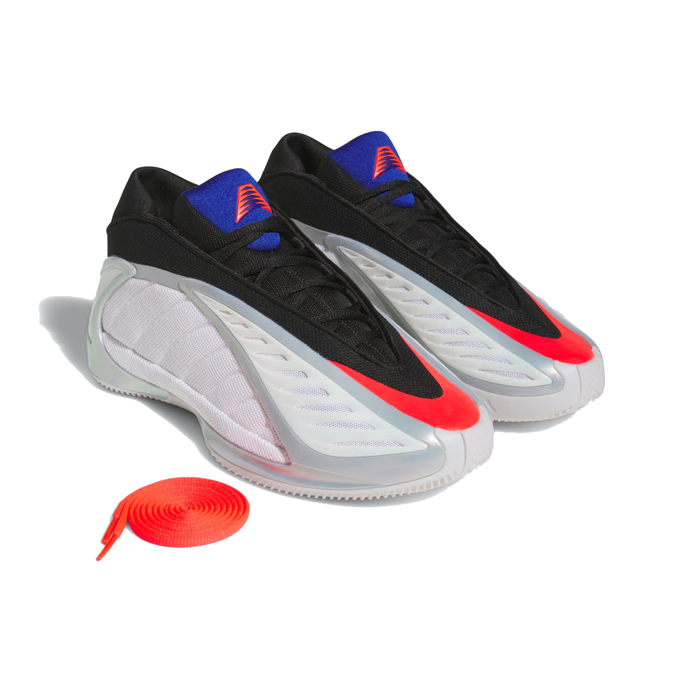 Adidas Anthony Edwards 2 'White/Lucid Red/Metallic Silver' Basketball Shoes