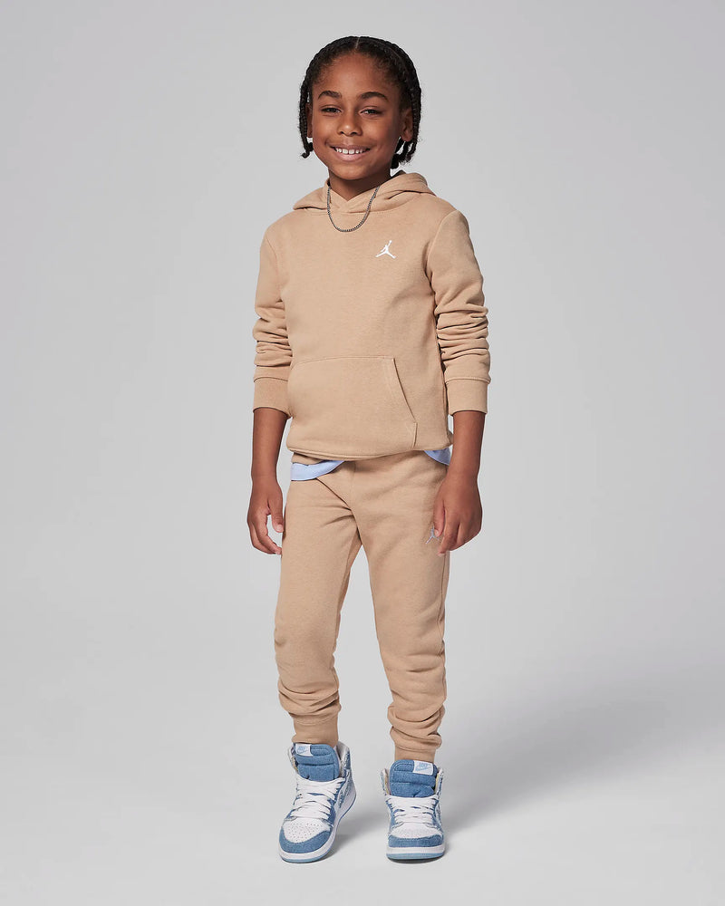 Jordan MJ Brooklyn Fleece Little Kids' 2-Piece Pullover Hoodie Set 'Hemp'