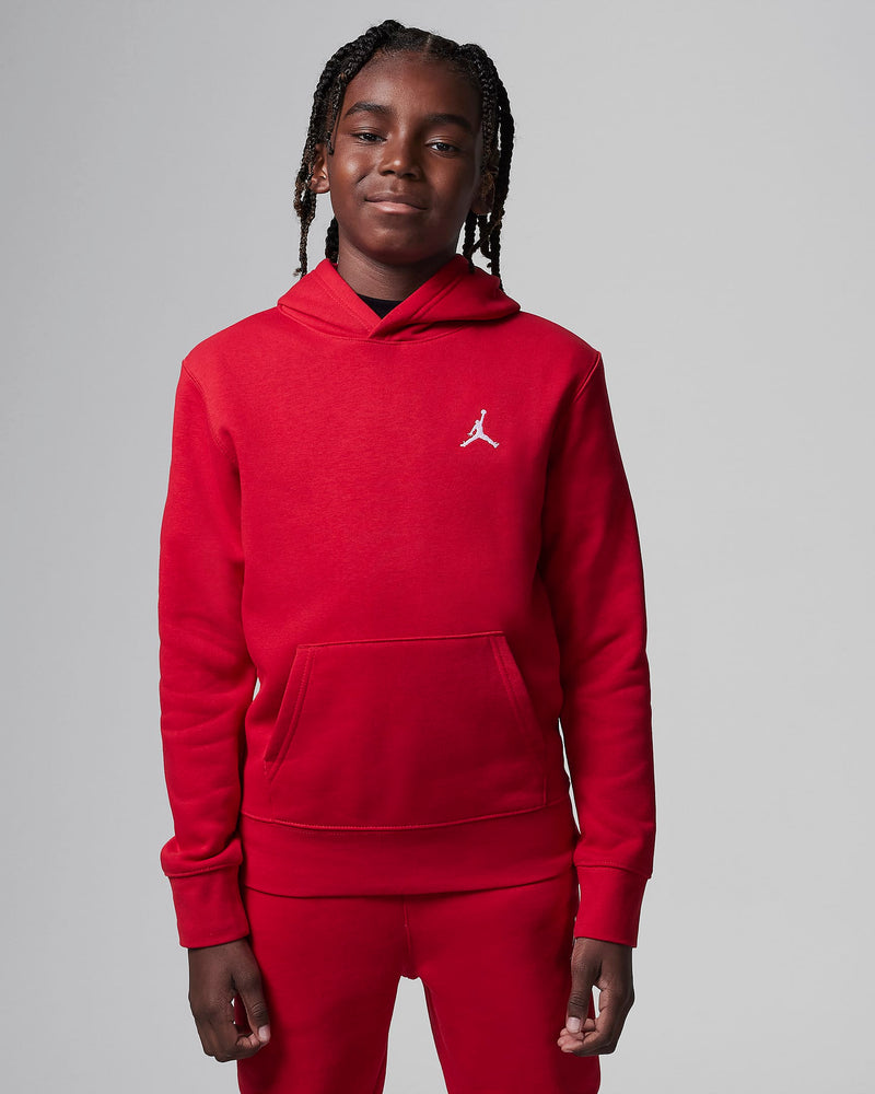 Jordan MJ Brooklyn Big Kids' Fleece Pullover Hoodie 'Red'