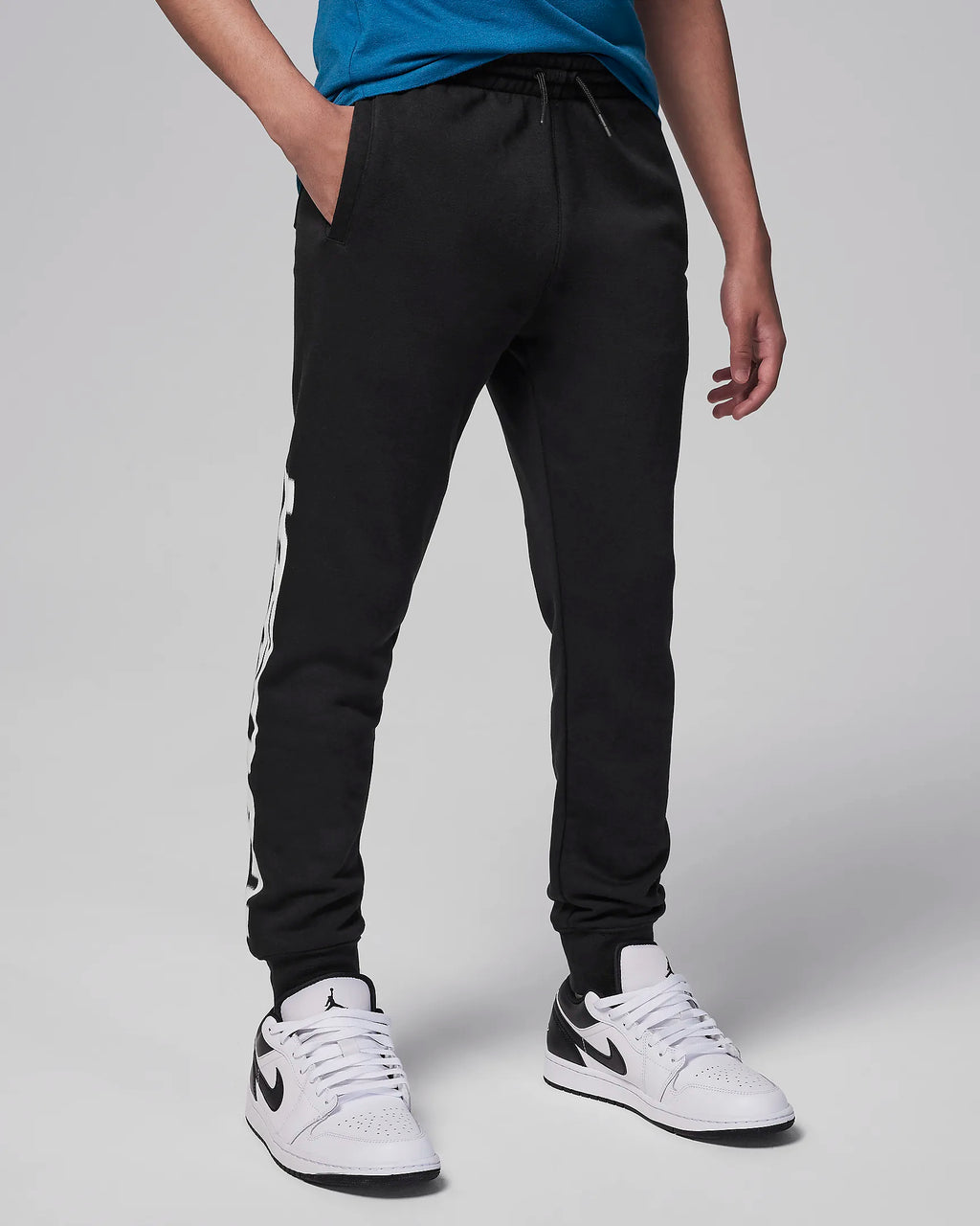 Jordan MJ Flight MVP Big Kids' Fleece Pants 'Black'