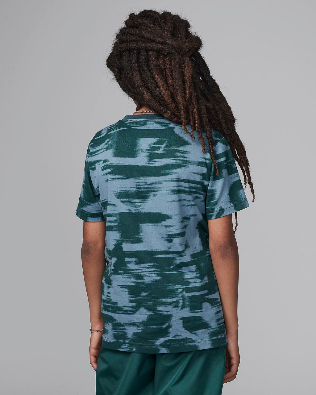 Jordan MVP Big Kids' Motion Printed T-Shirt 'Oxidiezd Green'