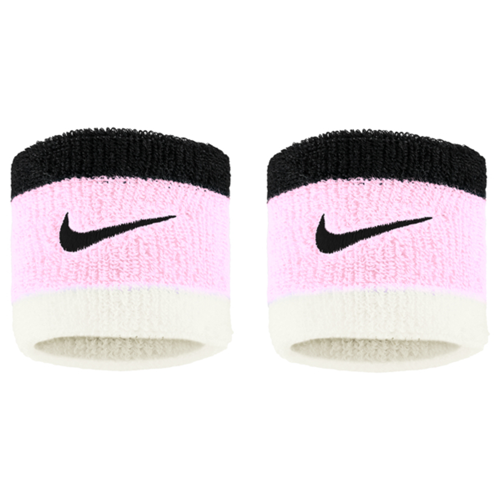Nike Swoosh Wristbands 2 Pk Pink Foam/Coconut Milk/Black
