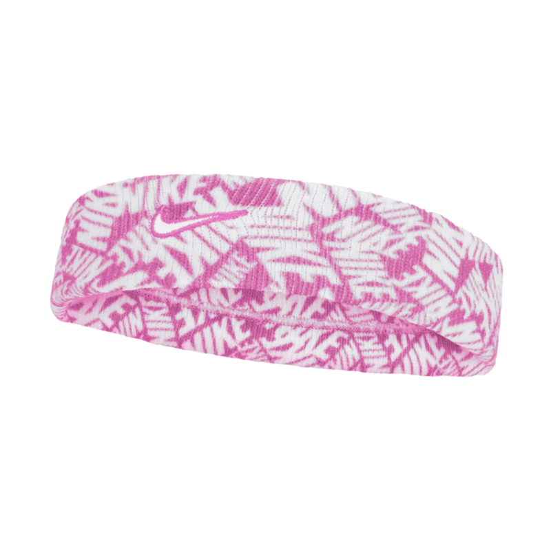 Nike Dri-Fit Swoosh Classic Printed Headband 'Playful Pink/White'